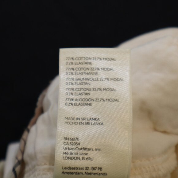 by Anthropologie Women's Wide Leg Corduroy Pants Size 12T Tall Cream Soft NWT - Picture 6 of 10